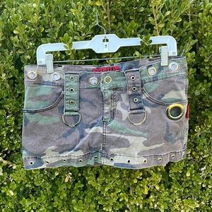 Tripp NYC camo mini skirt circa 2008
